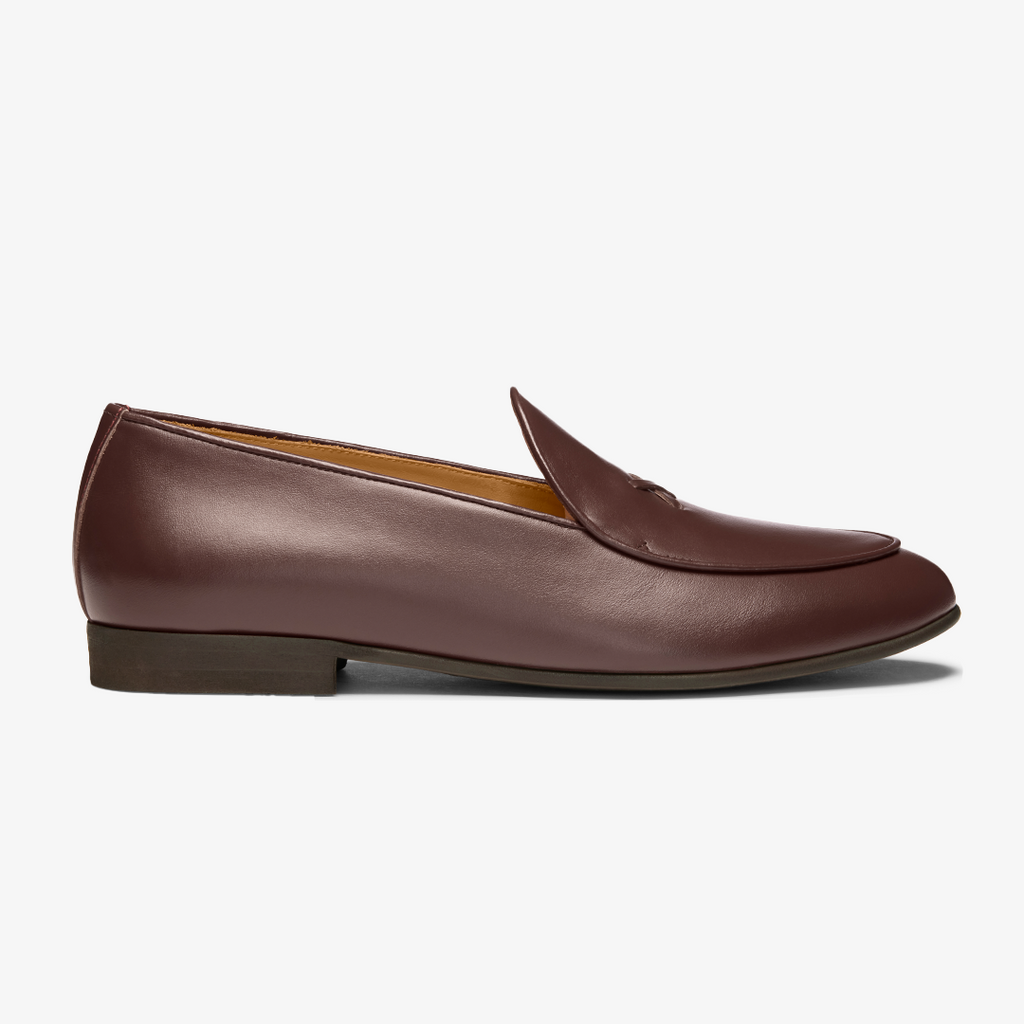 Del Toro Brown Leather Milano Loafer