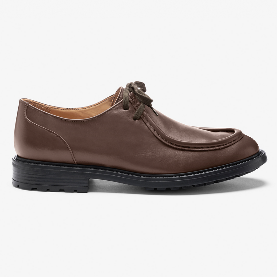 Del Toro Brown Leather Tuscan Moc Boot